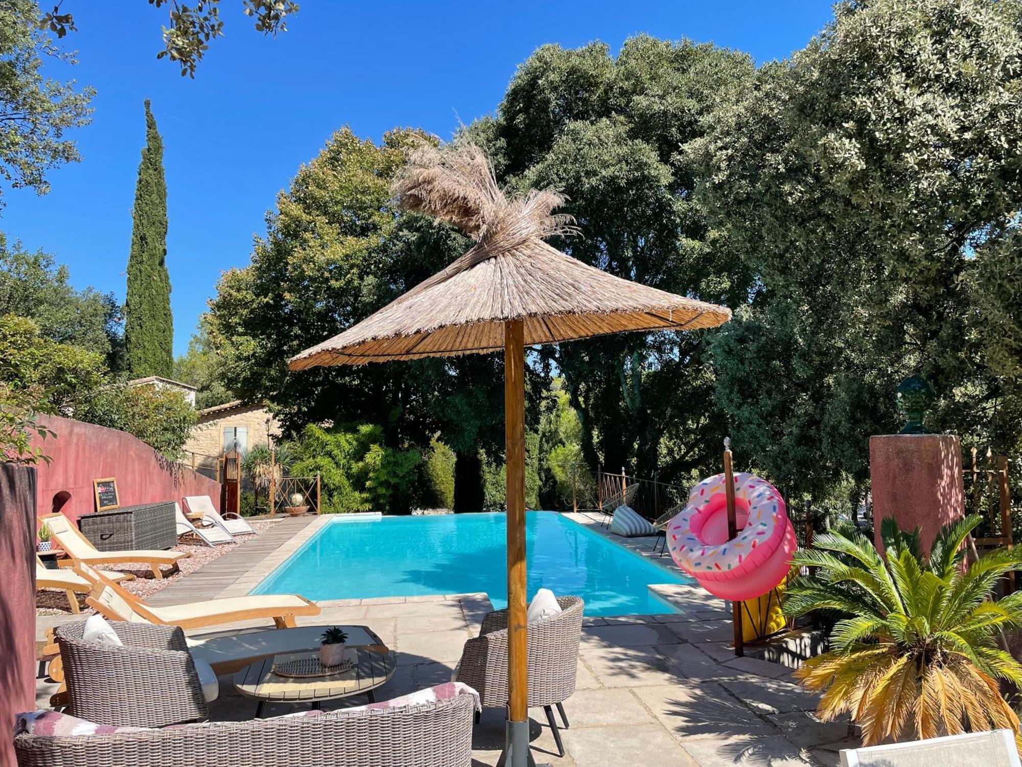 Jolie Annexe Du Mas Dans Le Coeur De La Garrigue Nimoise Villa นีมส์ ภายนอก รูปภาพ